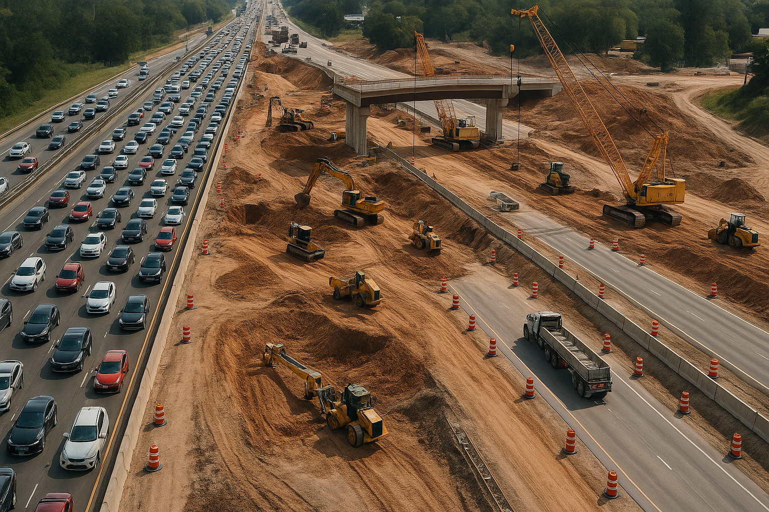 Construction zone tour