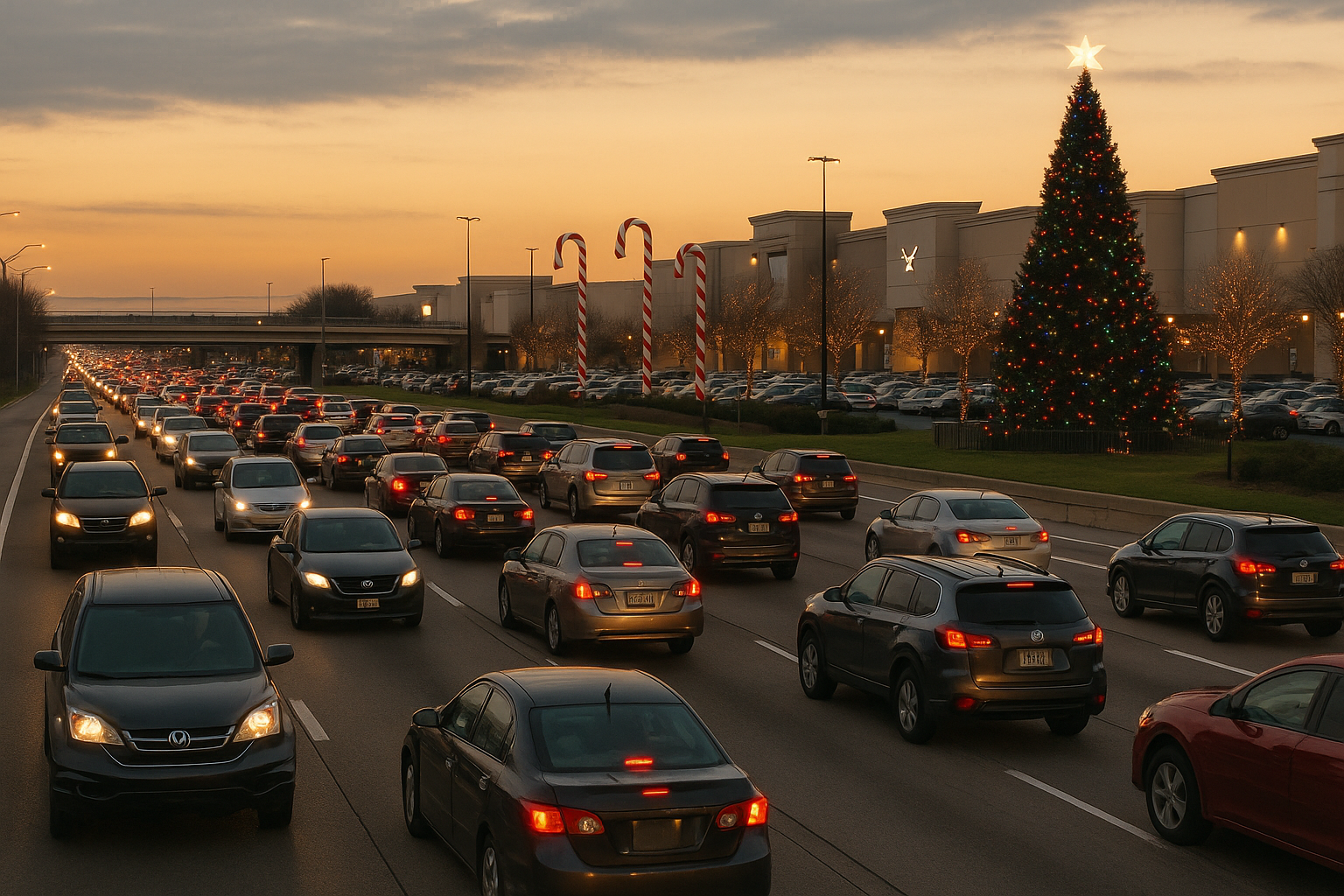 Holiday traffic tour
